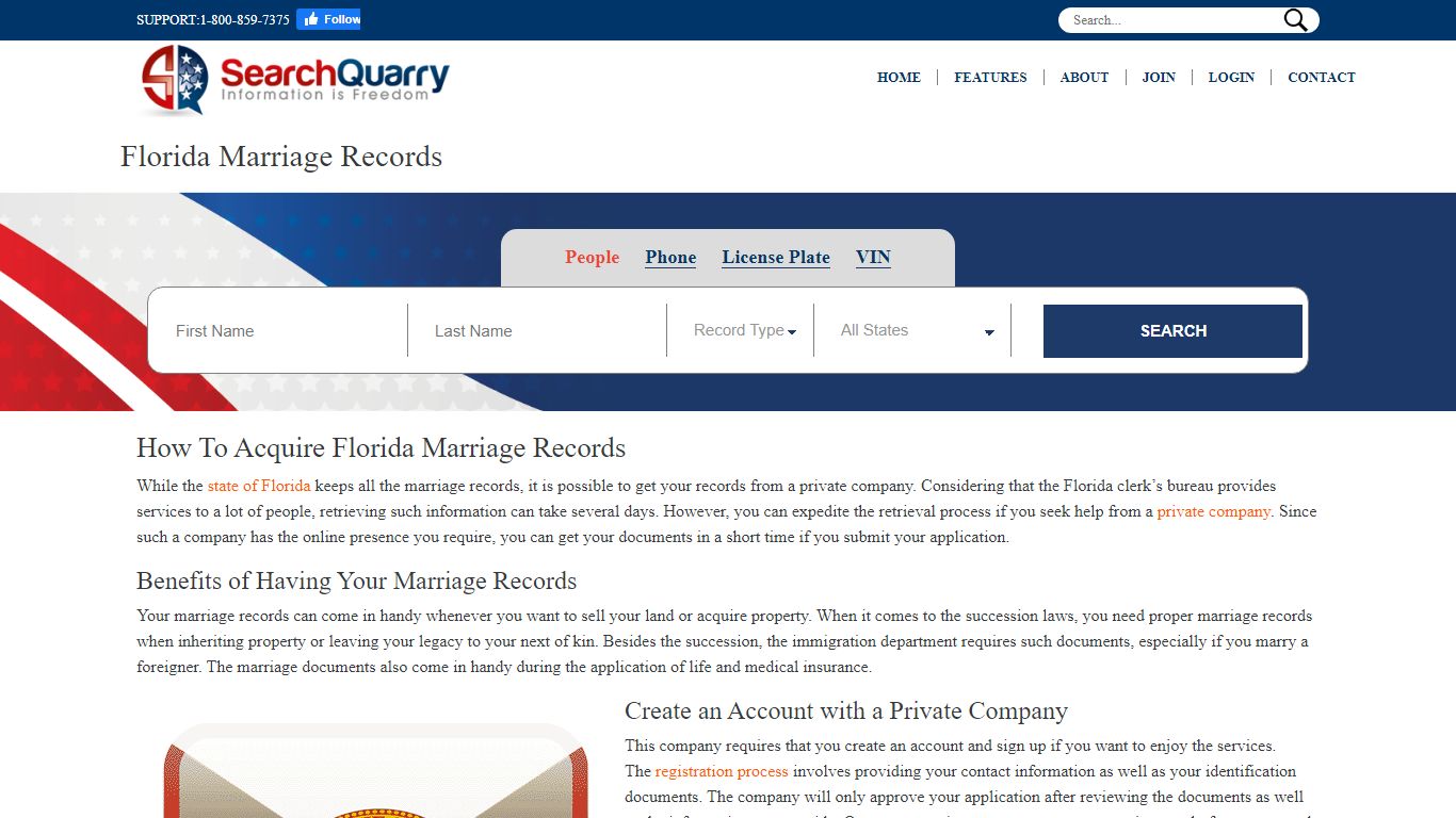 Free Florida Marriage Records | Enter a Name & View Marriage Records